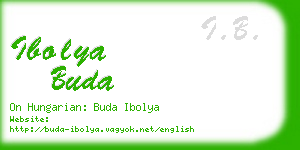 ibolya buda business card